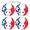Beistle 5.25" National Soccer Ball Peel 'N Place Decorations, 4ct.